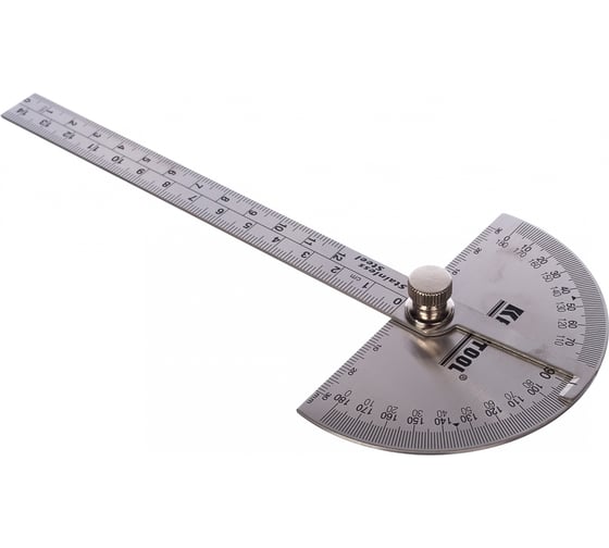  с линейкой KRAFTOOL Protractor из нержавеющей стали, 145 мм .