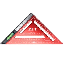 Угольник Свенсона метрический плотницкий с пузырьковым уровнем P.I.T. 180 мм, магнит, HSQR04-0180B
