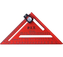 Угольник Свенсона метрический плотницкий с разметочным маркером P.I.T. DRUA 180 мм, HSQR04-0180C