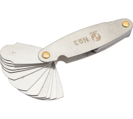 Набор радиусных шаблонов CNIC №3 R 7-25мм 54329