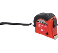 Рулетка MTX Double fixation, 5 м х 19 мм, обрезиненный корпус, двойная плавная фиксация 310569