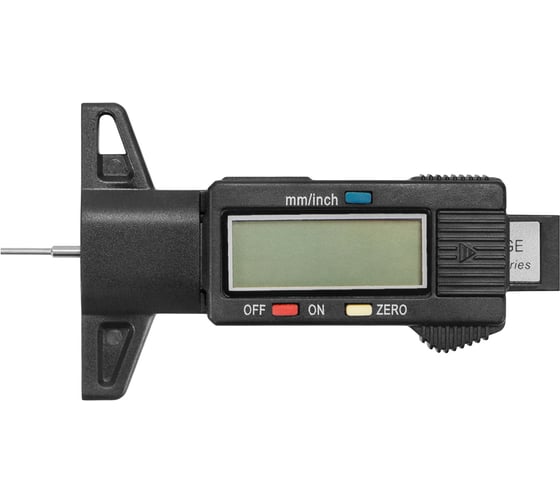 Штангенглубиномер цифровой КАЛИБРОН ШГЦ изм. глубины протектора шин 0-25 круглый ГРСИ 89204-23 КЛБ с поверкой 1206663