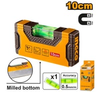 Уровень пузырьковый INGCO INDUSTRIAL 100 мм (10/100) HMSL05101