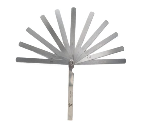 Набор щупов Miyamotometrology (для установки зазора клапанов) 13шт l= 100мм (диапазон 0.05 - 1.00мм) 9472-113