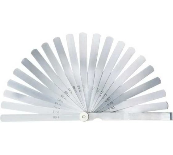 Набор щупов MIYAMOTOMETROLOGY (для установки зазора клапанов) 20шт l= 150мм (диапазон 0.05 - 1.00мм) 9473-20А