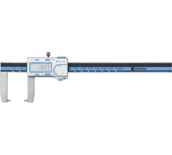 Штангенциркуль цифровой для измерения наружных канавок точечный NORGAU 0-150 мм, 0,01 мм 040140111