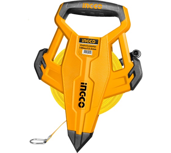 Рулетка геодезическая фибергласовая INGCO 100 х 12.5 мм INDUSTRIAL HFMT83100