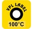 Наклейка термоиндикаторная необратимая VPL Thermolabel (100C), упаковка 50 штук VPLA100-50 2