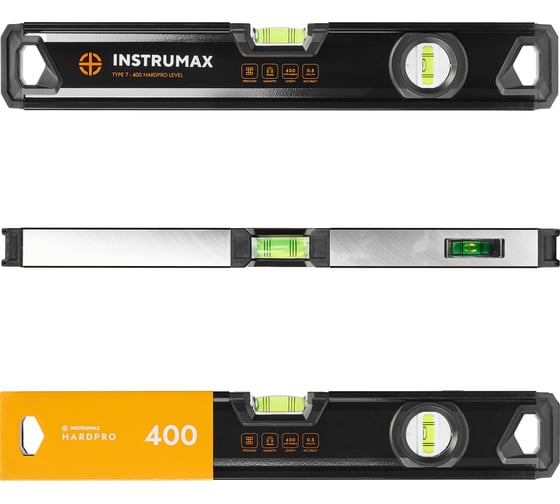 Уровень противоударный, магнитный INSTRUMAX HARDPRO 400 IM0192