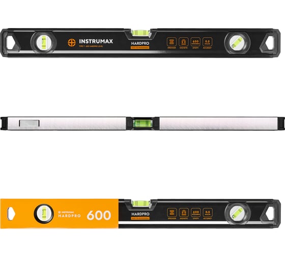 Уровень противоударный, магнитный INSTRUMAX HARDPRO 600 IM0193