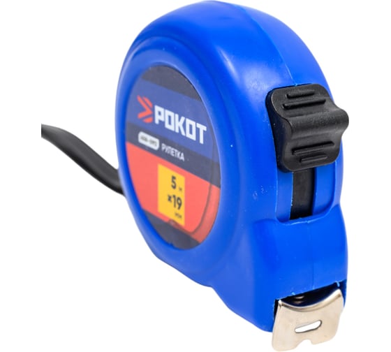 Рулетка РОКОТ пластик, 5мх19мм 658-093
