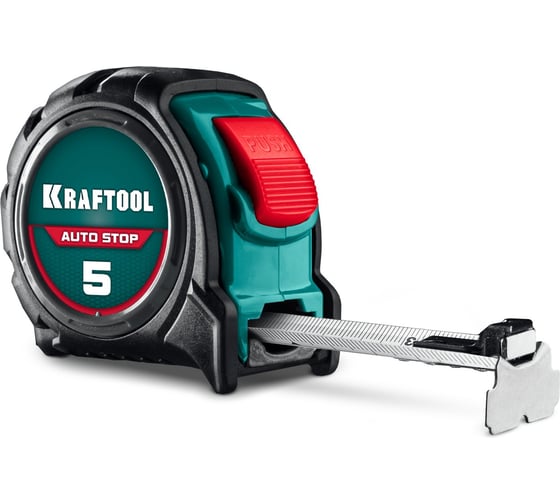 Профессиональная рулетка с автостопом KRAFTOOL AutoStop 5м х 19мм 3412-5-19 3412-5-19_z01