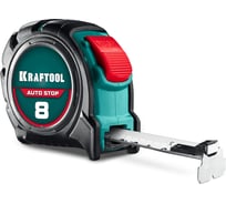 Рулетка профессиональная с автостопом KRAFTOOL AutoStop, 8 м x 25 мм 3412-8-25_z01