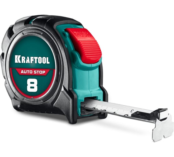 Профессиональная рулетка с автостопом KRAFTOOL AutoStop 8м х 25мм 3412-8-25 3412-8-25_z01