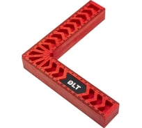 Угольник столярный пластиковый DLT, КРАСНЫЙ, 160x160 мм 86700