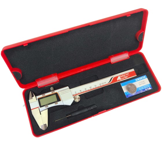 Штангенциркуль АЛЬФА-НДТ ШЦЦ-1-125-0,01, подсветка, IP54, с первичной калибровкой УП-00004725