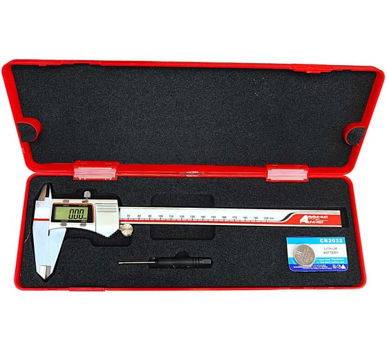 Штангенциркуль АЛЬФА-НДТ ШЦЦ-1-200-0,01 подсветка, IP54, с первичной калибровкой УП-00004727