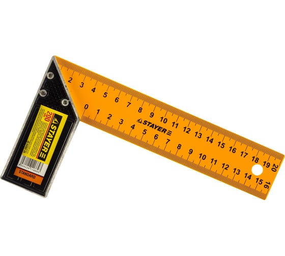 Столярный угольник STANDARD 200 мм STAYER 34302-20