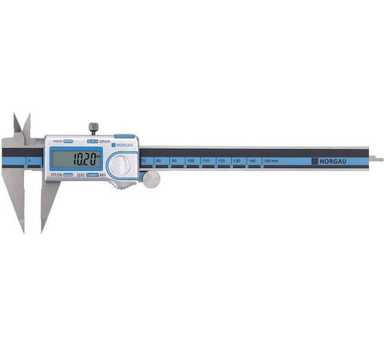 Штангенциркуль цифровой с тонкими губками NORGAU 0-150 мм, 0,01 мм 040140142