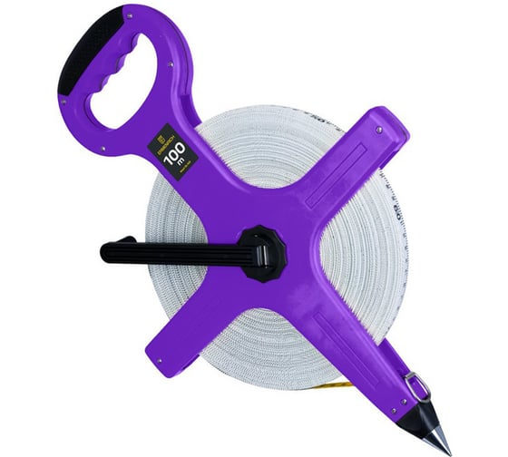 Рулетка геодезическая Ermenrich Reel SL100, фиолетовый 86636