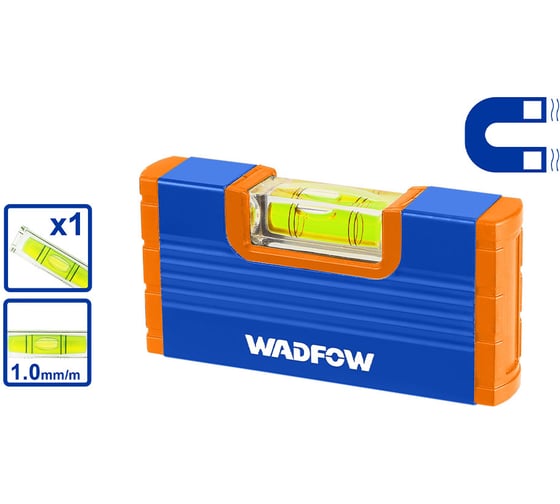 Уровень спиртовой магнитный WadFow мини 100 мм 20/120 WSL0G20