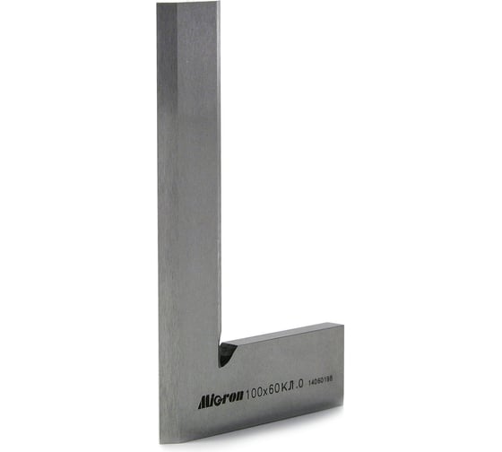 Угольник лекальный Micron УЛП-100x60 кл.0 с поверкой 958132