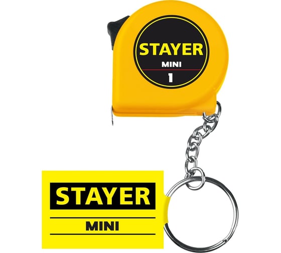 Рулетка-брелок STAYER Mini 1м /  6мм 34140-1_z02