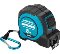 Рулетка GROSS Automatisch 5м х 32мм, нейлон, магнит, двустор. разметка, антиизлом, автоcтоп 31560