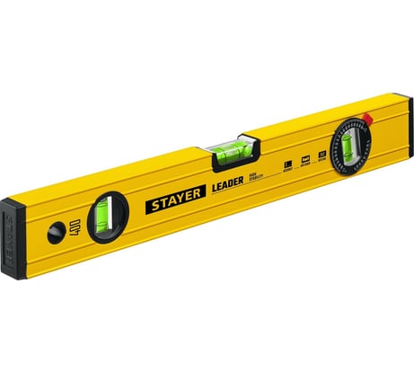 Уровень STAYER Leader 400 мм строительный фрезерованный 3466-040_z01