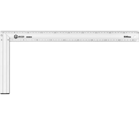 Двусторонний строительный угольник Центроинструмент алюминиевый 500 мм 2129-500