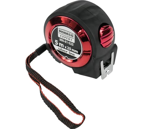 Рулетка MODECO 5М x 25 мм SILVER LINE EXPERT MN-81-025