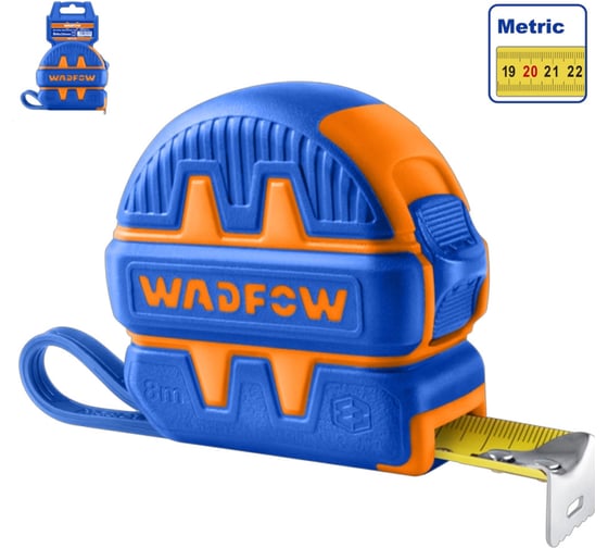 Рулетка WadFow 8м х 25мм WMT1241
