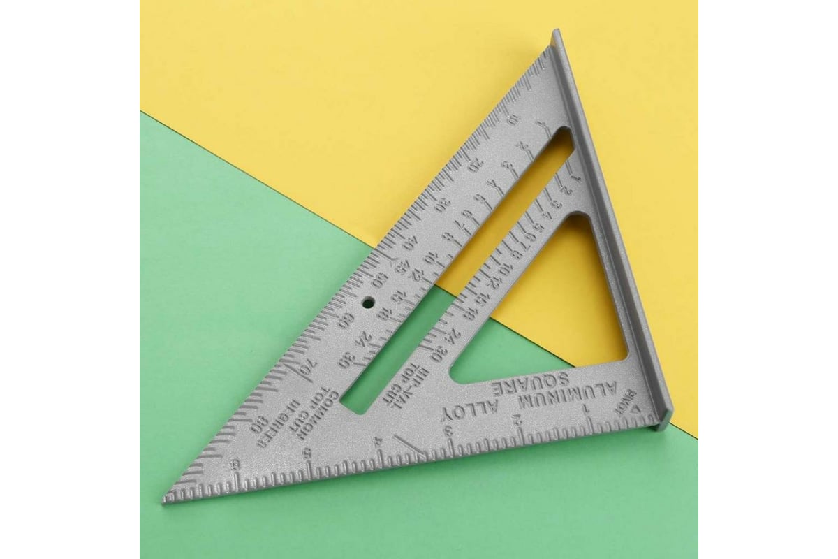 Алюминиевая треугольная линейка DEKO 180/255/185мм DKM180-255-185 041 ...