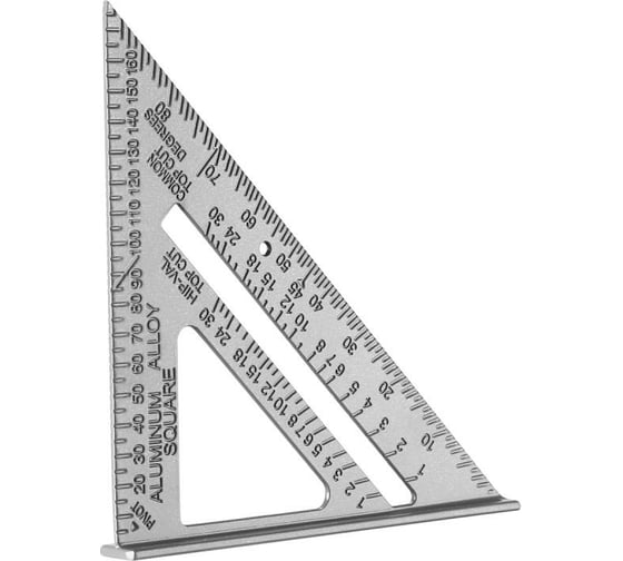 Алюминиевая треугольная линейка DEKO DKM180-255-180 041-0260