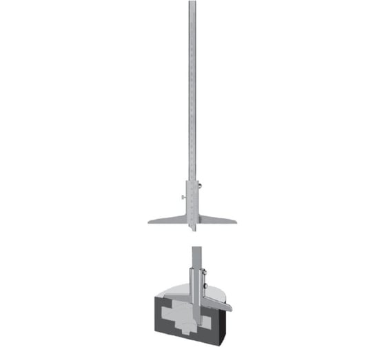Штангенглубиномер нониусный Vogel 150/100 тип С 221530