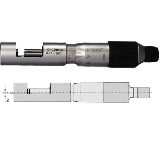 Микрометр Vogel гладкий 0 - 13 х 0.01 для изм. толщ.пров. тип МП 232902