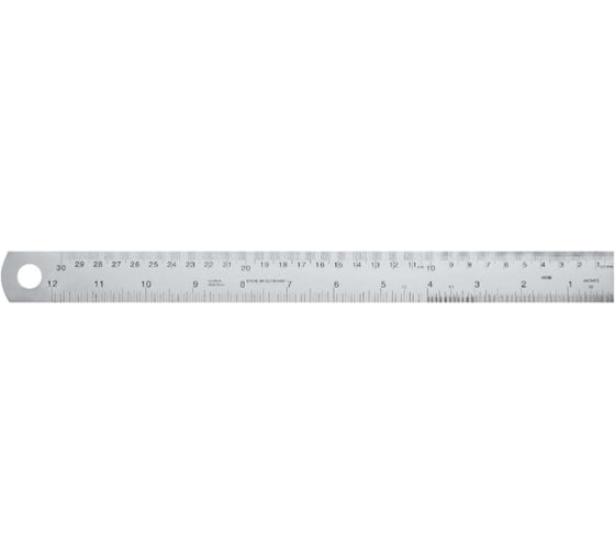 Линейка нержавеющая Vogel 1500х40х2,0 0,5мм/1мм/дюйм || EG обратная шкала 1025040150