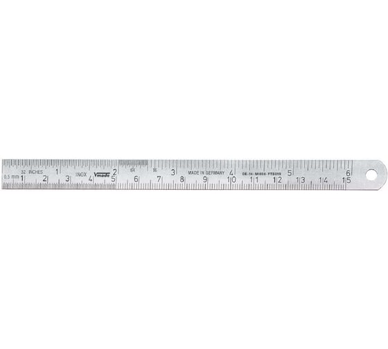 Линейка нержавеющая Vogel 1000х20х1,0 1дюйм/1мм 1016030100