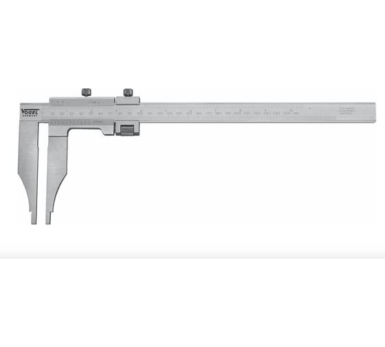 Штангенциркуль Vogel без глубиномера односторонний 0 ... 500 х 0,05 C=300мм прециз., с точн.регул. 200535-2