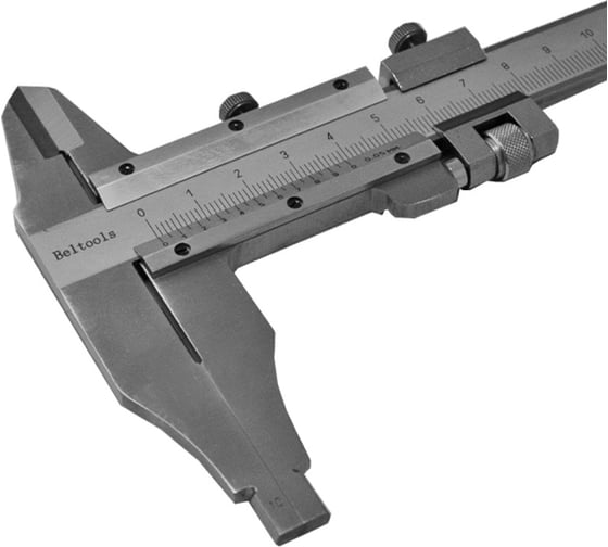 Штангенциркуль Beltools ШЦII - 250 цена деления 0,05 губки 60мм С ПОВЕРКОЙ (ГОСРЕЕСТР 98457-26) ГОСТ 166-89 ri.228.145