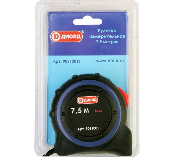 Рулетка ДИОЛД 7,5 м, 25 мм 90910011