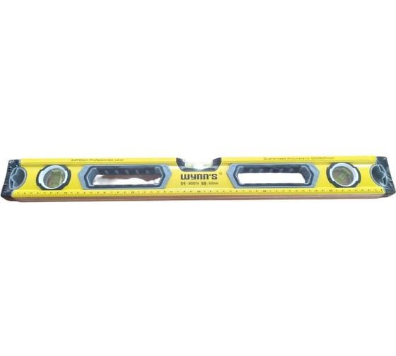 Уровень строительный wynns 600мм 3глазка магнитный с лин. W0097A/Wynns Tools ПО000001284