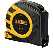 Рулетка Denzel 3м x 16 мм, двухсторонний зацеп, нейлон, двуст. шкала, автоматич 31570
