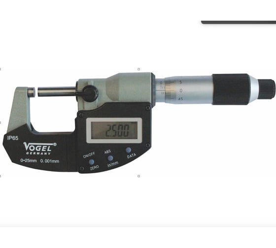 Микрометры цифровые Vogel 25-75 х 0.001 USB IP 65 230131