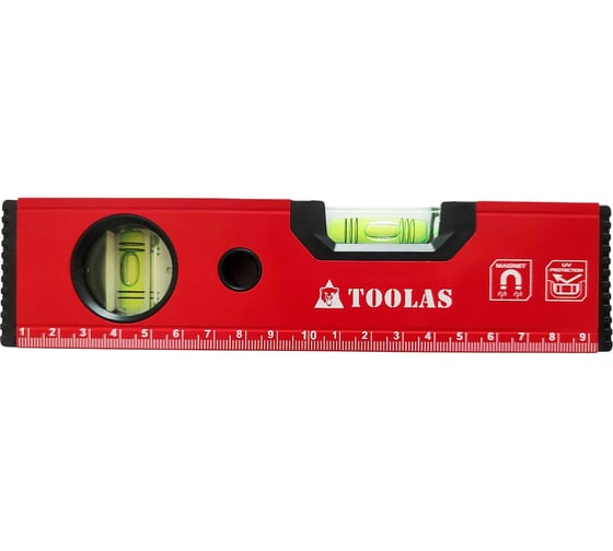 Уровень мини TOOLAS с магнитом (200мм) 1594