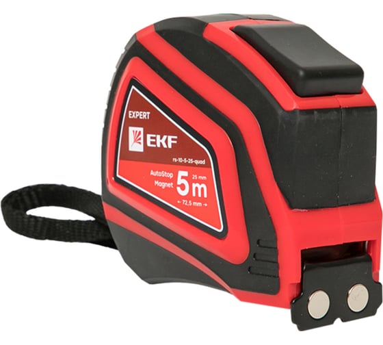 Измерительная рулетка EKF РС-10 5 м х 25 мм rs-10-5-25-quad