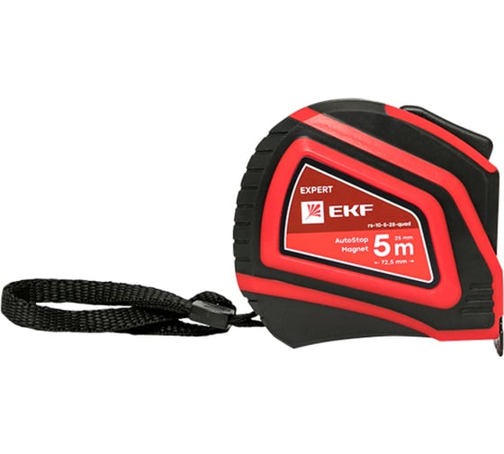 Измерительная рулетка EKF РС-10 5 м х 25 мм rs-10-5-25-quad