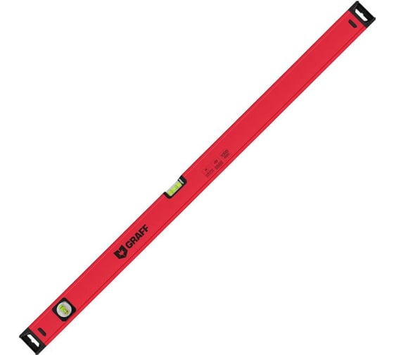 Уровень строительный усиленный GRAFF 1000 мм, 2 глазка DC520 Expert 2516003