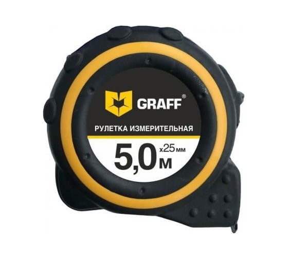 Рулетка измерительная GRAFF металл.полотно 5м х25мм Master 120525