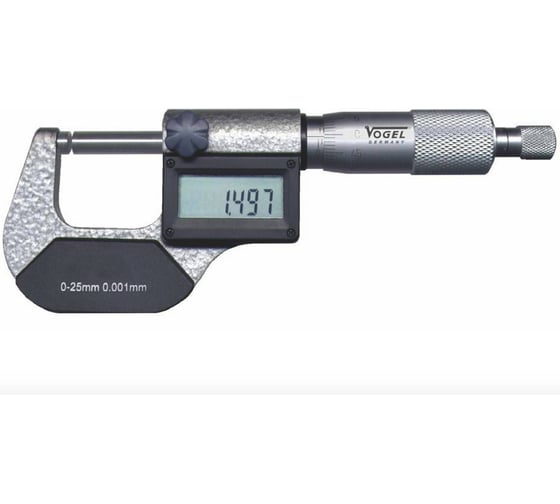 Микрометры цифровые Vogel, 0-25 х 0.001 IP54 *с калибровкой 231088 К